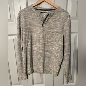 Lucky Brand Men’s size Small Linen Blend Henley Sweater
